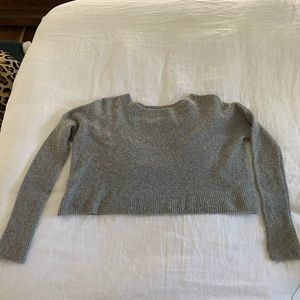 Cropped Gray Sweater